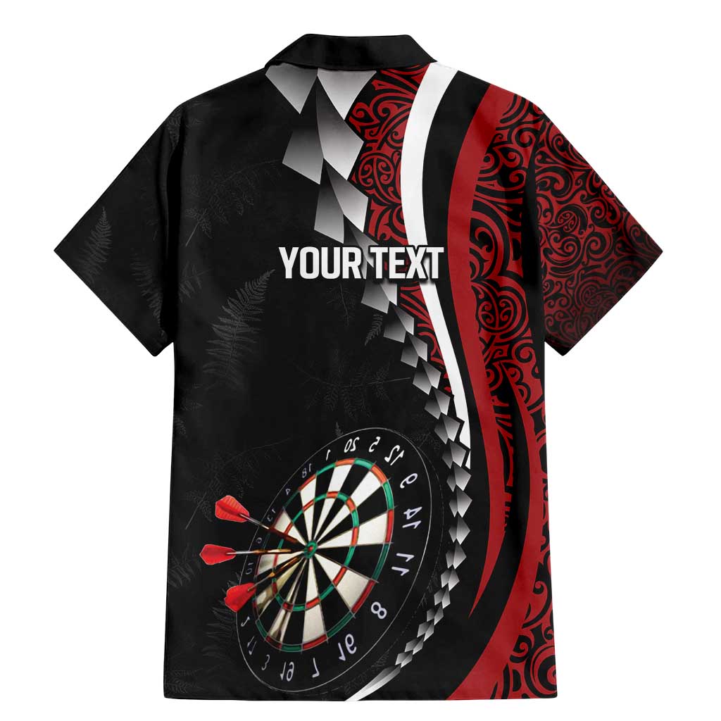 Personalized New Zealand Darts Family Matching Mermaid Dress and Hawaiian Shirt Kowhaiwhai Whero Koiri - Manaia LT7 - Polynesian Pride