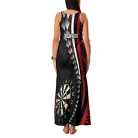 Personalized New Zealand Darts Family Matching Tank Maxi Dress and Hawaiian Shirt Kowhaiwhai Whero Koiri - Manaia LT7 - Polynesian Pride