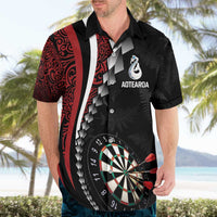 Personalized New Zealand Darts Hawaiian Shirt Kowhaiwhai Whero Koiri - Manaia LT7 - Polynesian Pride
