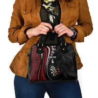 Personalized New Zealand Darts Shoulder Handbag Kowhaiwhai Whero Koiri - Manaia