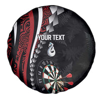 Personalized New Zealand Darts Spare Tire Cover Kowhaiwhai Whero Koiri - Manaia LT7 - Polynesian Pride