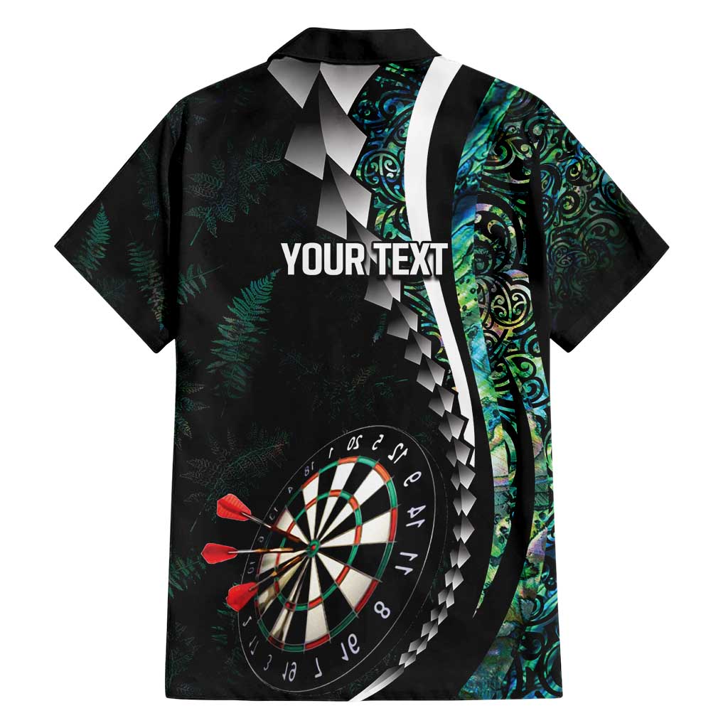 Personalized New Zealand Darts Family Matching Short Sleeve Bodycon Dress and Hawaiian Shirt Paua Shell Koiri - Manaia LT7 - Polynesian Pride