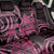 Aotearoa Maori Back Car Seat Cover Pink Fern Ribbons on Black - Polynesian Pride