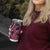 Aotearoa Maori Tumbler Cup Pink Fern Ribbons on Black - Polynesian Pride
