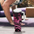 Aotearoa Maori Tumbler With Handle Pink Fern Ribbons on Black - Polynesian Pride
