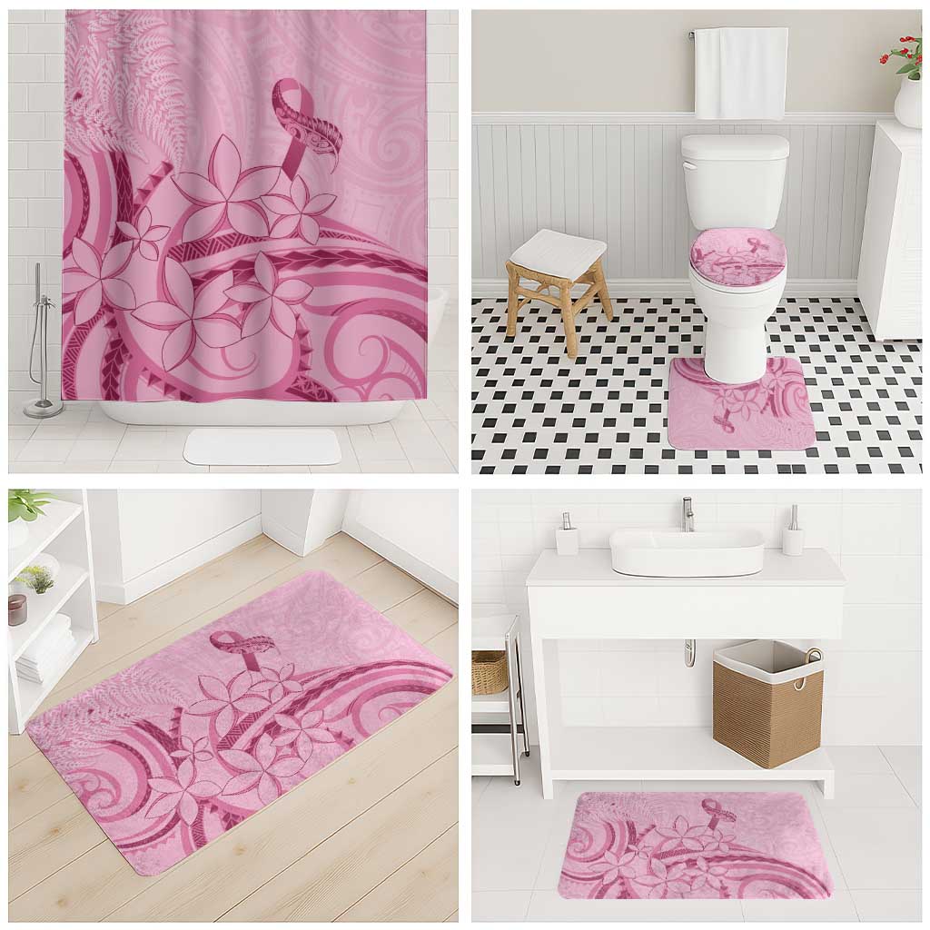 Aotearoa Maori Bathroom Set Pink Fern Ribbons LT7 - Polynesian Pride