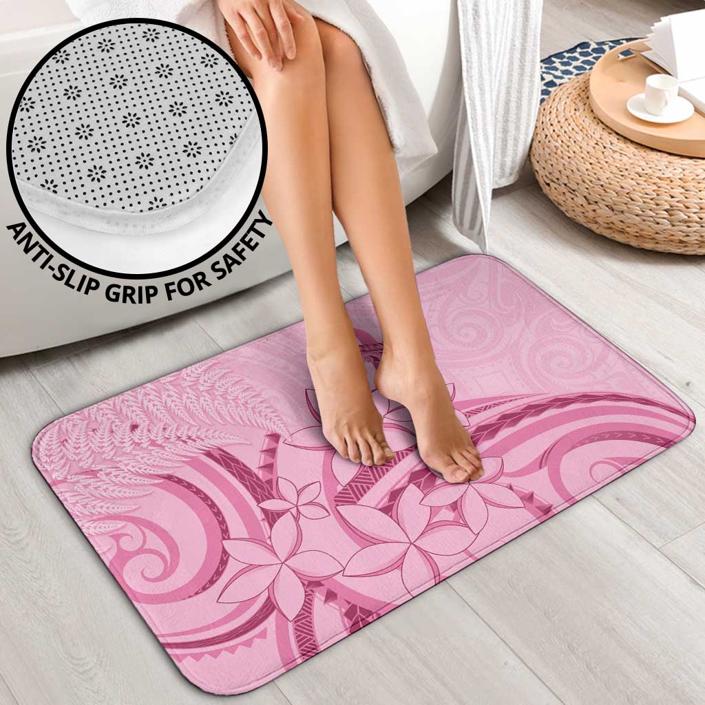 Aotearoa Maori Bathroom Set Pink Fern Ribbons LT7 - Polynesian Pride