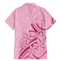 Aotearoa Maori Family Matching Mermaid Dress and Hawaiian Shirt Pink Fern Ribbons LT7 - Polynesian Pride