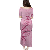 Aotearoa Maori Family Matching Puletasi and Hawaiian Shirt Pink Fern Ribbons LT7 - Polynesian Pride