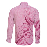 Aotearoa Maori Family Matching Summer Maxi Dress and Hawaiian Shirt Pink Fern Ribbons LT7 - Polynesian Pride