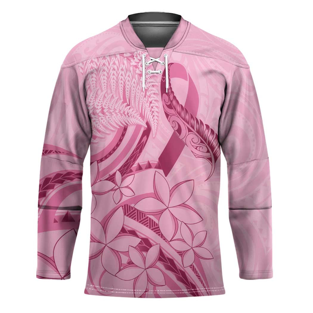 Aotearoa Maori Hockey Jersey Pink Fern Ribbons - Polynesian Pride