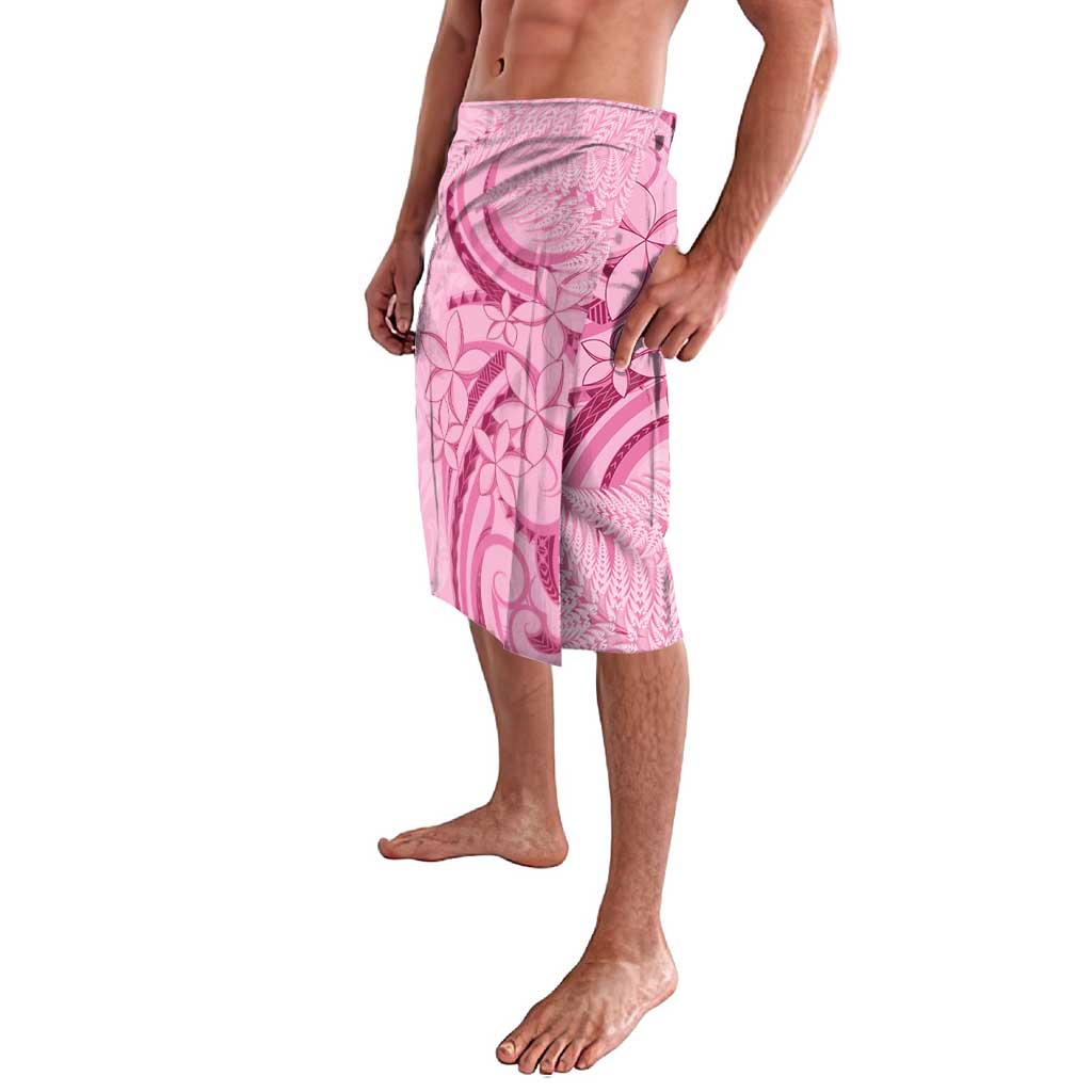 Aotearoa Maori Lavalava Pink Fern Ribbons - Polynesian Pride