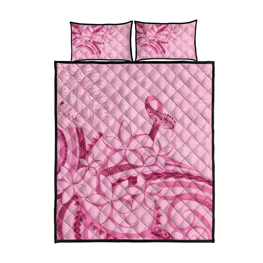 Aotearoa Maori Quilt Bed Set Pink Fern Ribbons LT7 - Polynesian Pride