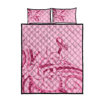 Aotearoa Maori Quilt Bed Set Pink Fern Ribbons LT7 - Polynesian Pride