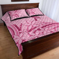 Aotearoa Maori Quilt Bed Set Pink Fern Ribbons LT7 - Polynesian Pride