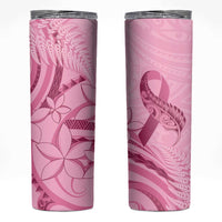 Aotearoa Maori Skinny Tumbler Pink Fern Ribbons LT7 Pink - Polynesian Pride