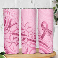 Aotearoa Maori Skinny Tumbler Pink Fern Ribbons LT7 - Polynesian Pride