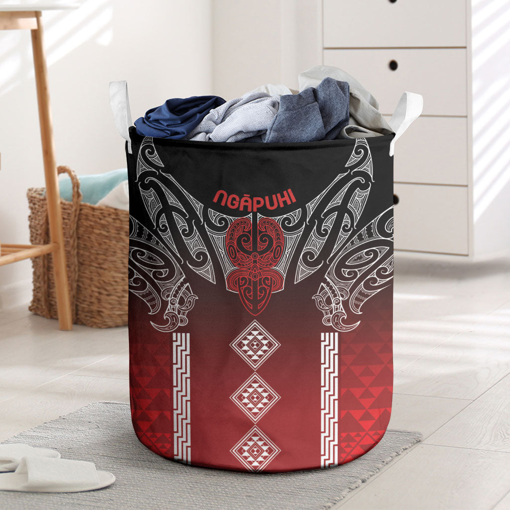 Aotearoa Maori Iwi Heritage Laundry Basket Ngapuhi Kokowai LT7 Red - Polynesian Pride