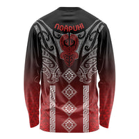 Aotearoa Maori Iwi Heritage Long Sleeve Shirt Ngapuhi Kokowai LT7 - Polynesian Pride