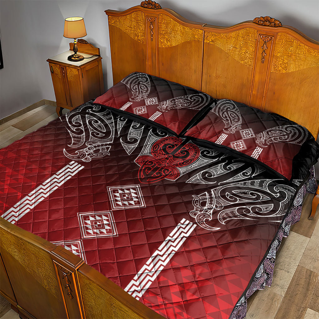 Aotearoa Maori Iwi Heritage Quilt Bed Set Ngapuhi Kokowai LT7 - Polynesian Pride