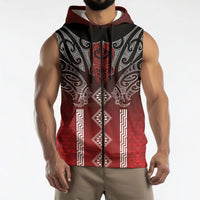 Aotearoa Maori Iwi Heritage Sleeveless Zip Hoodie Ngapuhi Kokowai LT7 - Polynesian Pride