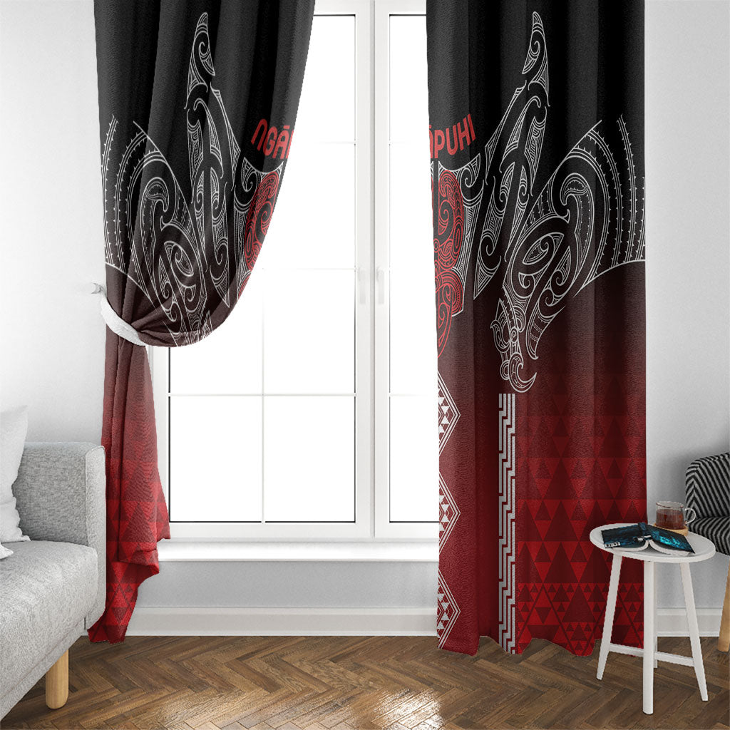 Aotearoa Maori Iwi Heritage Window Curtain Ngapuhi Kokowai LT7 - Polynesian Pride