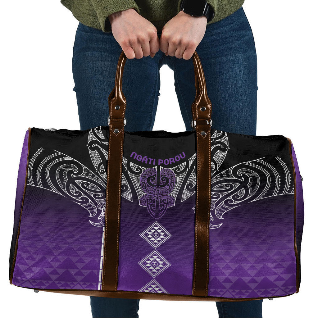 Aotearoa Maori Iwi Heritage Travel Bag Ngati Porou Waiporoporo LT7 Purple - Polynesian Pride
