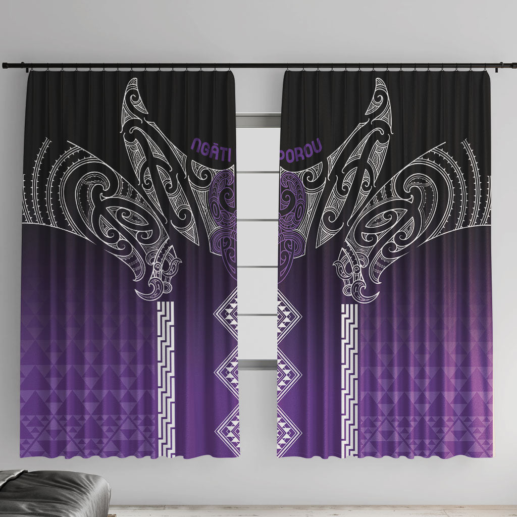 Aotearoa Maori Iwi Heritage Window Curtain Ngati Porou Waiporoporo