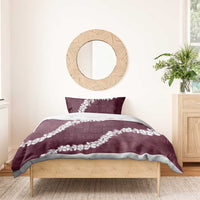 Hawaii Aloha Bedding Set Champange Quilt Patch Work Mix Plumeria Lei