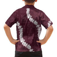 Hawaii Aloha Family Matching Summer Maxi Dress and Hawaiian Shirt Champange Quilt Patch Work Mix Plumeria Lei LT7 - Polynesian Pride