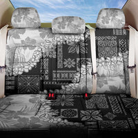 Hawaii Aloha Back Car Seat Cover White Quilt Patch Work Mix Plumeria Lei LT7 One Size White - Polynesian Pride