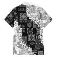 Hawaii Aloha Hawaiian Shirt White Quilt Patch Work Mix Plumeria Lei LT7 - Polynesian Pride