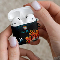 Fiji Bati Rugby Viti Masi AirPods Case Coral Motifs LT7 - Polynesian Pride