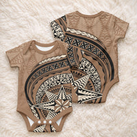 Tonga Ngatu Baby Onesie Tokelau Classic Motifs