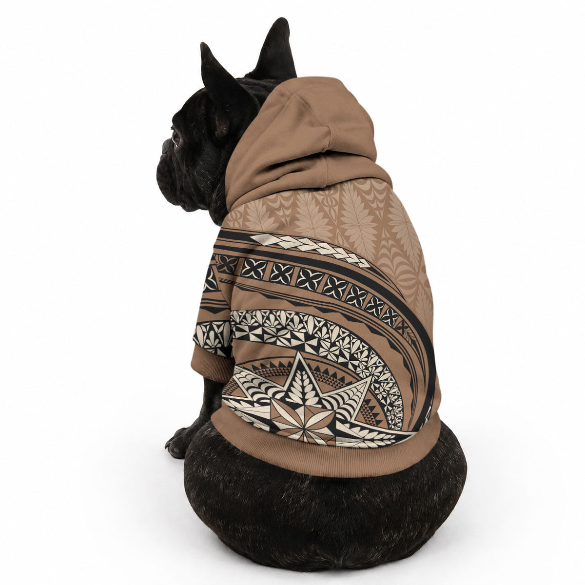 Tonga Ngatu Pet Hoodie Tokelau Classic Motifs