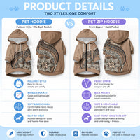 Tonga Ngatu Pet Hoodie Tokelau Classic Motifs