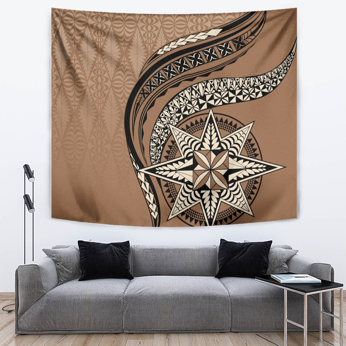 Tonga Ngatu Tapestry Tokelau Classic Motifs LT7 - Polynesian Pride