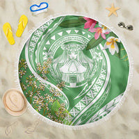 Aloha Molokai Island Beach Blanket Hawaii Pua Kukui LT7 One Size 150cm Green - Polynesian Pride