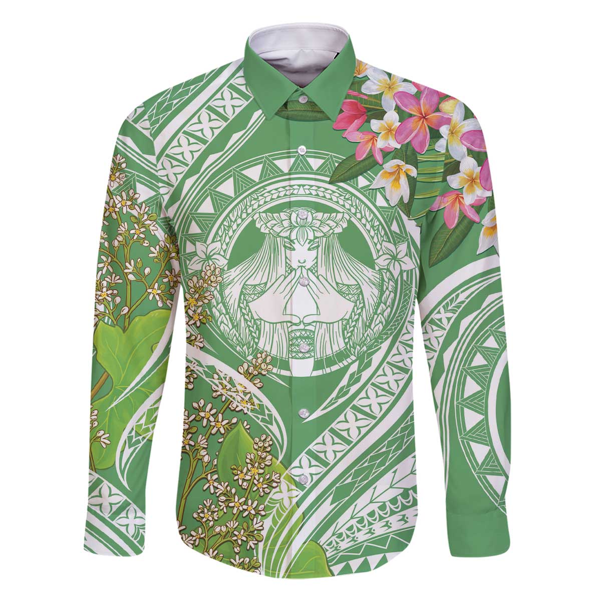 Aloha Molokai Island Family Matching Off The Shoulder Long Sleeve Dress and Hawaiian Shirt Hawaii Pua Kukui LT7 - Polynesian Pride