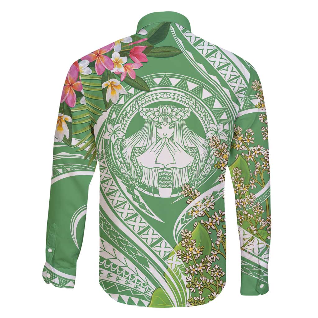 Aloha Molokai Island Family Matching Off Shoulder Maxi Dress and Hawaiian Shirt Hawaii Pua Kukui LT7 - Polynesian Pride