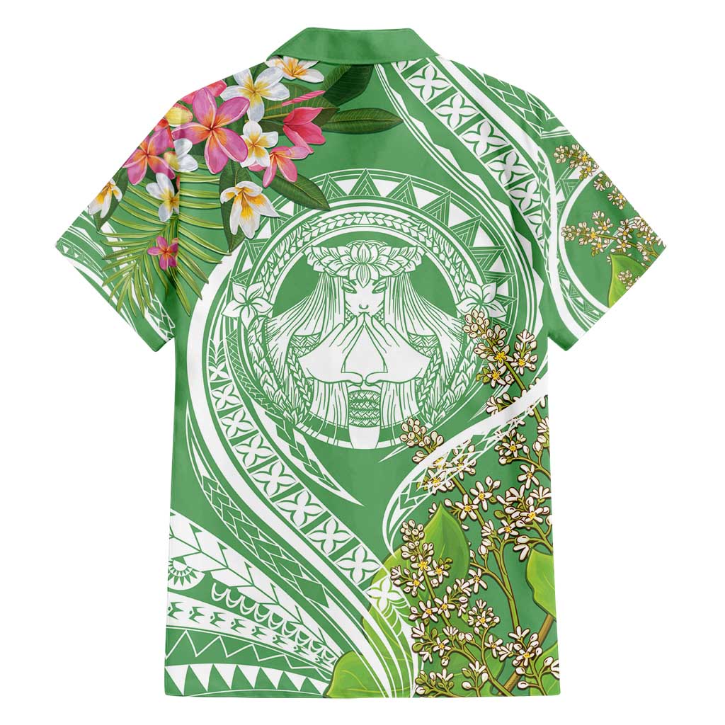 Aloha Molokai Island Family Matching Puletasi and Hawaiian Shirt Hawaii Pua Kukui LT7 - Polynesian Pride