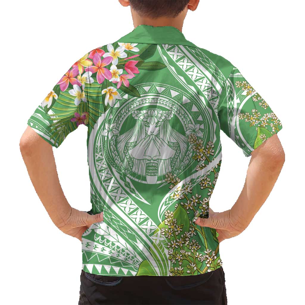 Aloha Molokai Island Family Matching Tank Maxi Dress and Hawaiian Shirt Hawaii Pua Kukui LT7 - Polynesian Pride