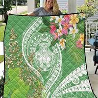 Aloha Molokai Island Quilt Hawaii Pua Kukui LT7 Green - Polynesian Pride