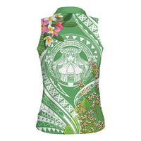 Aloha Molokai Island Women Sleeveless Polo Shirt Hawaii Pua Kukui LT7 - Polynesian Pride