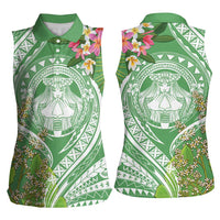 Aloha Molokai Island Women Sleeveless Polo Shirt Hawaii Pua Kukui LT7 - Polynesian Pride