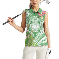 Aloha Molokai Island Women Sleeveless Polo Shirt Hawaii Pua Kukui LT7 - Polynesian Pride