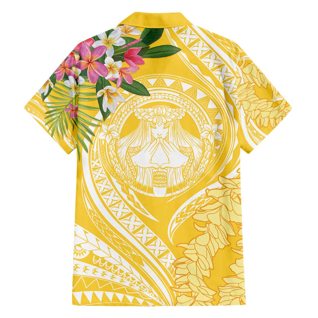 Aloha Hawaii Oahu Family Matching Long Sleeve Bodycon Dress and Hawaiian Shirt Wahine with Ilima Lei LT7 - Polynesian Pride