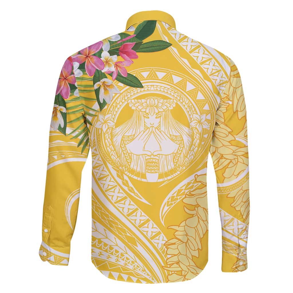 Aloha Hawaii Oahu Family Matching Short Sleeve Bodycon Dress and Hawaiian Shirt Wahine with Ilima Lei LT7 - Polynesian Pride