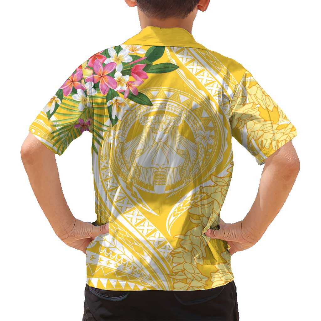 Aloha Hawaii Oahu Family Matching Summer Maxi Dress and Hawaiian Shirt Wahine with Ilima Lei LT7 - Polynesian Pride