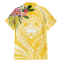 Aloha Hawaii Oahu Family Matching Summer Maxi Dress and Hawaiian Shirt Wahine with Ilima Lei LT7 - Polynesian Pride